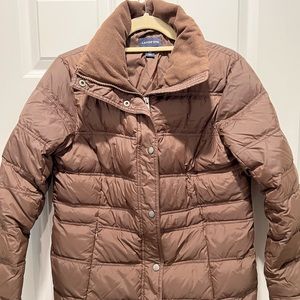 Lands End Puffer Jacket w/ fleece - Brown